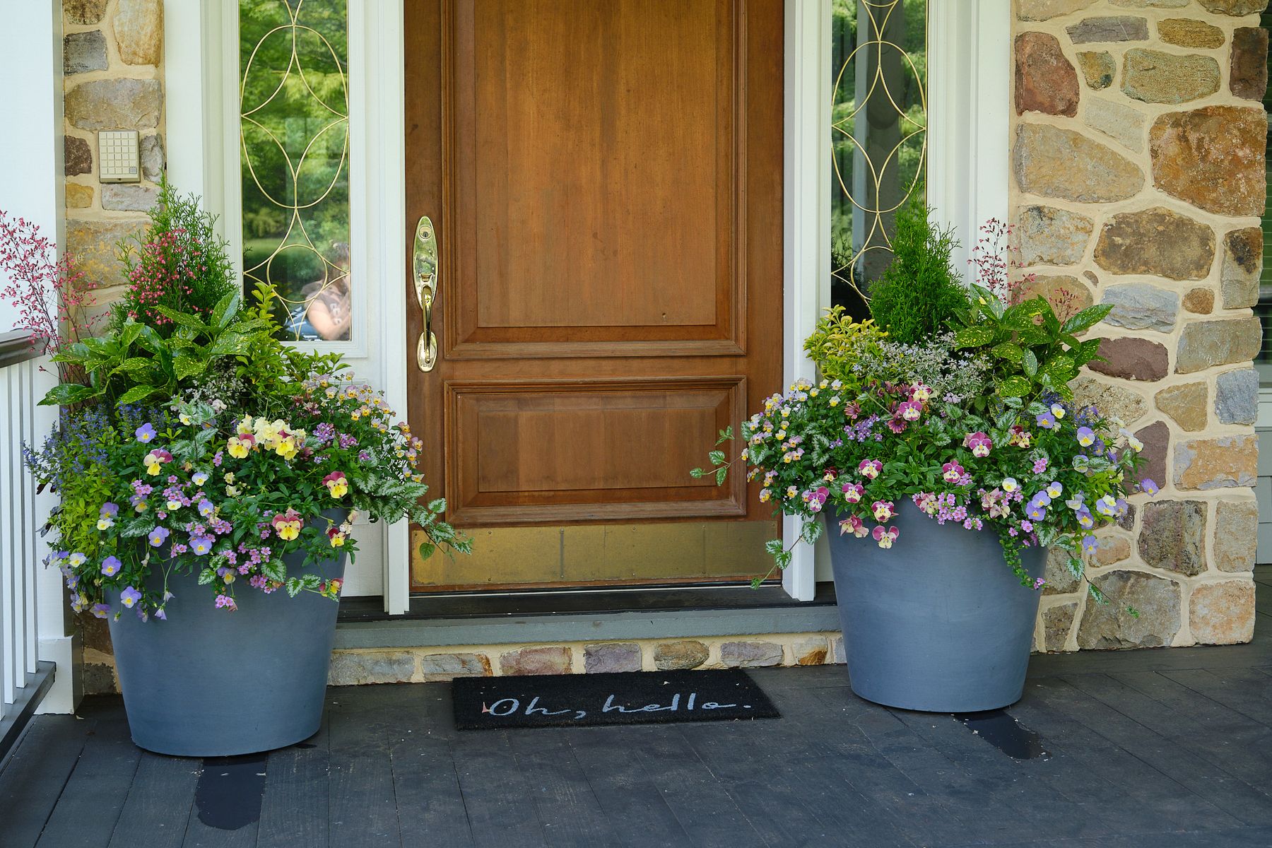 Enliven Planters spring container arrangement